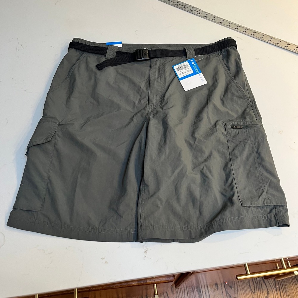 Columbia Silver Ridge Cargo Shorts Mens 36 Grey Omni-Shade UPF 50 AM4084-339 NEW